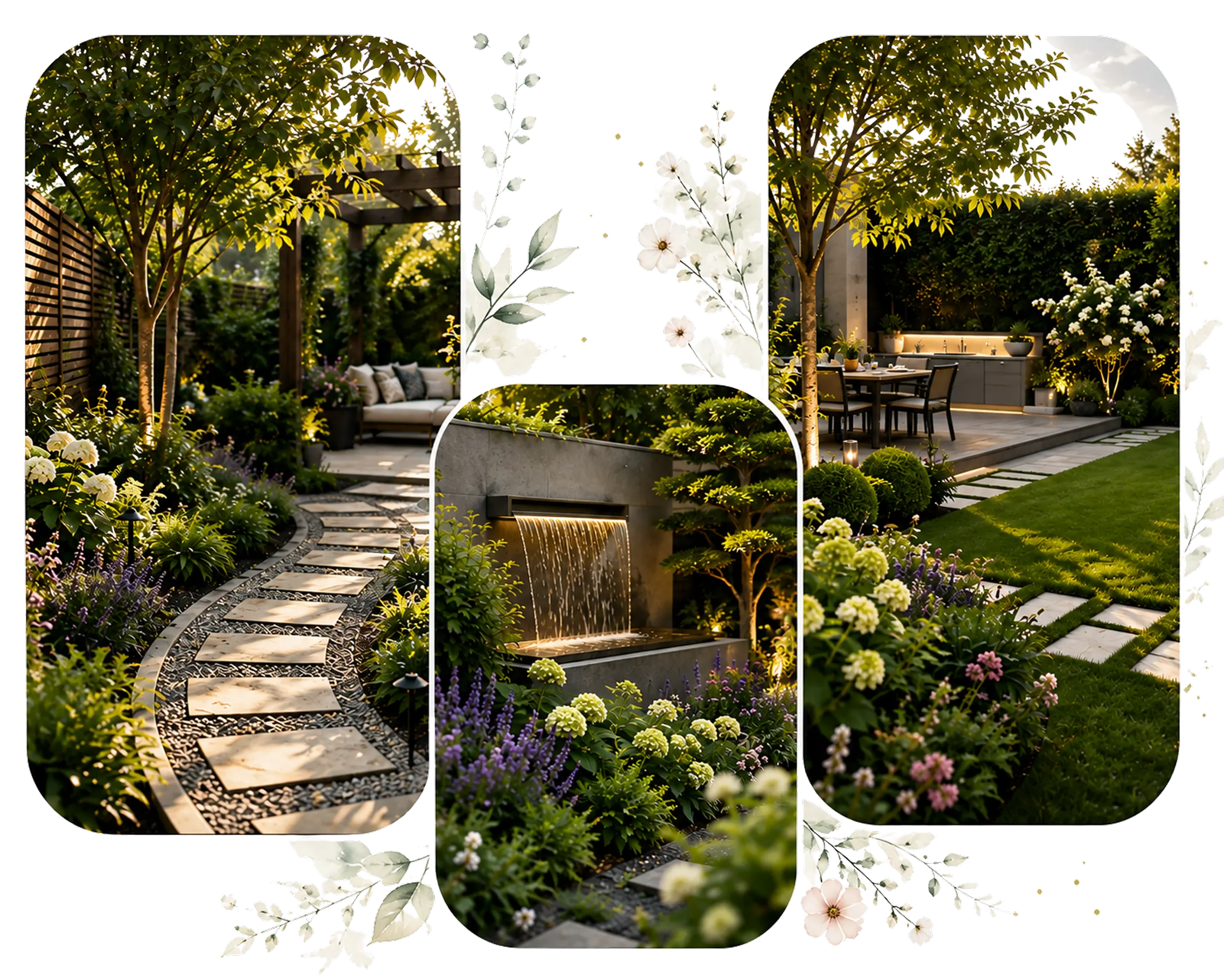 AI garden design for a beautiful outdoor space
